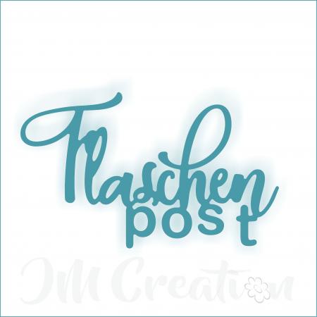 Stanzschablone - Flaschenpost